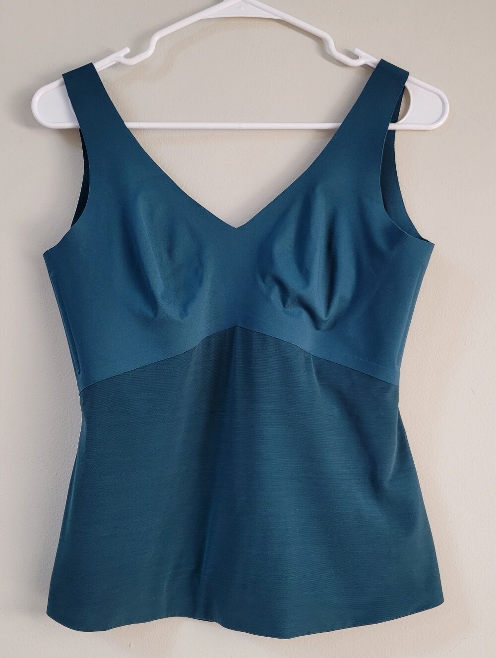 Honeylove Liftwear Teal Wireless Shapewear Tank Women Size L